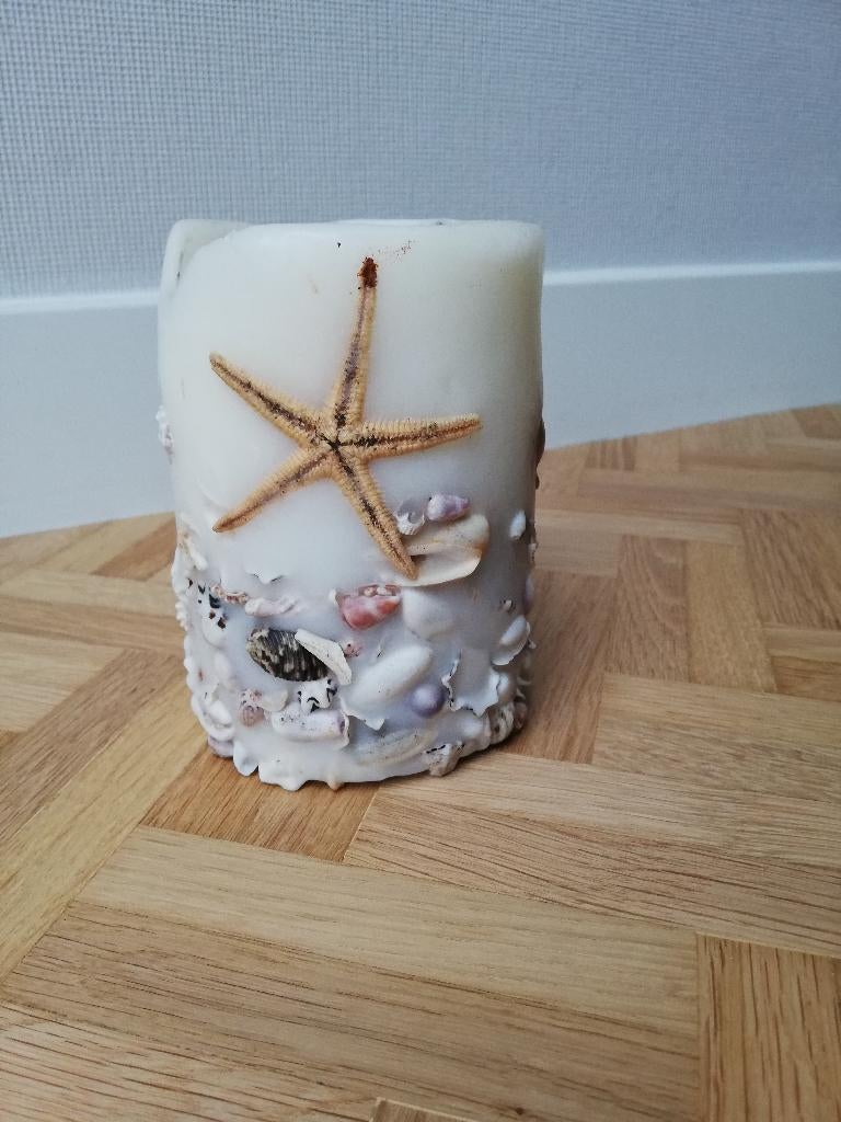 Kaars met schelpen, Enlèvement, Utilisé, Bougie, Moins de 25 cm