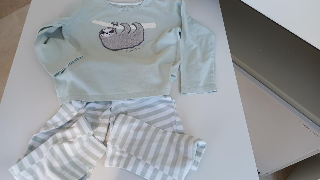 pyjama - Taille 116 - vert clair, Enfants & Bébés, Vêtements enfant | Taille 116, Utilisé, Garçon ou Fille, Vêtements de nuit ou Sous-vêtements