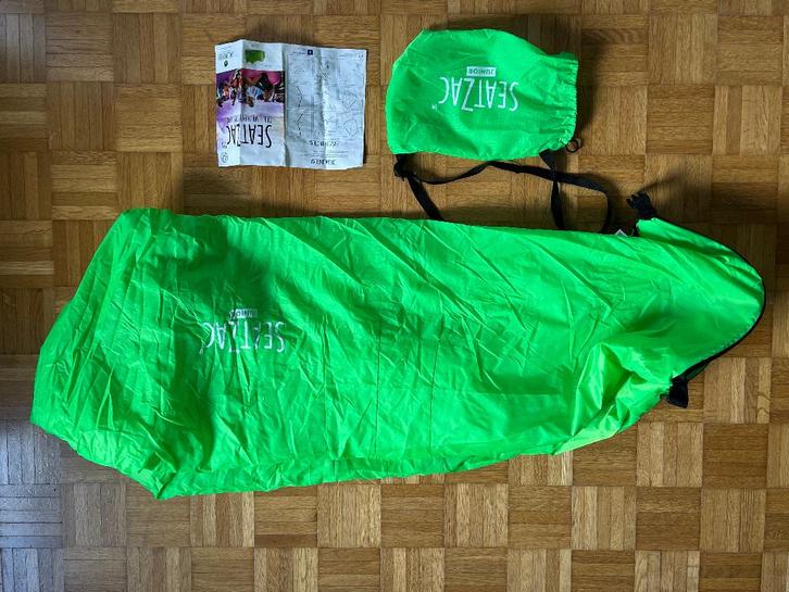 zitzak SeatZac junior, Huis en Inrichting, Zitzakken, Zo goed als nieuw, Zitzak, Groen, Ophalen of Verzenden