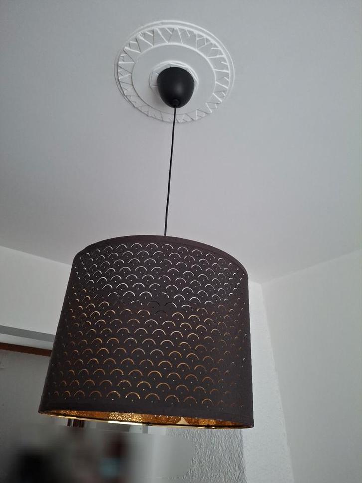 3 lampes même style, Maison & Meubles, Lampes | Abat-jour, Comme neuf, Noir, Enlèvement