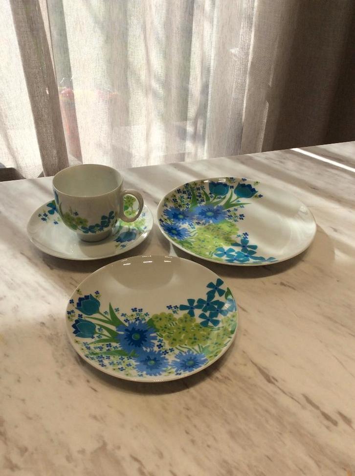 ontbijtset “Samoa” – West Germany, jaren 70, Antiek en Kunst, Curiosa en Brocante, Ophalen of Verzenden