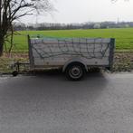 Remorque simple essieu aluminium avec rehausse état nickel