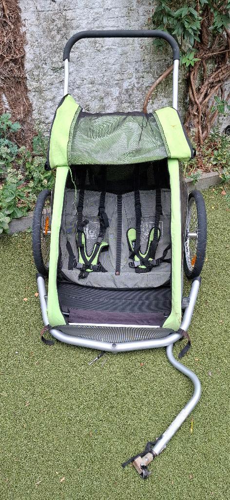 croozer kid for 2, Fietsen en Brommers, Fietsaccessoires | Aanhangwagens en Karren, Gebruikt, Kinderkar, Opvouwbaar, Ophalen