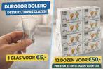 Durobor Bolero Dessert/Tapas Glazen – Nieuw in Doos, Maison & Meubles, Enlèvement ou Envoi, Neuf, Verre, Verre ou Verres