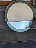 vintage, geslepen spiegel., Maison & Meubles, Accessoires pour la Maison | Miroirs, Moins de 100 cm, Rond, Enlèvement, Utilisé