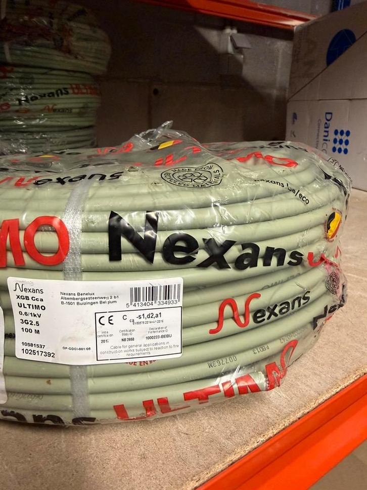 XVB 3G2.5 CCA = 120 euros/100 m, autres disponibles, Bricolage & Construction, Électricité & Câbles, Neuf, Enlèvement