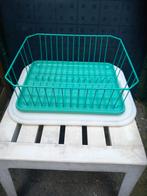 Afdruiprek met lekbak, Ophalen