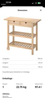 Desserte IKEA FÖRHÖJA Bois, Enlèvement, Comme neuf