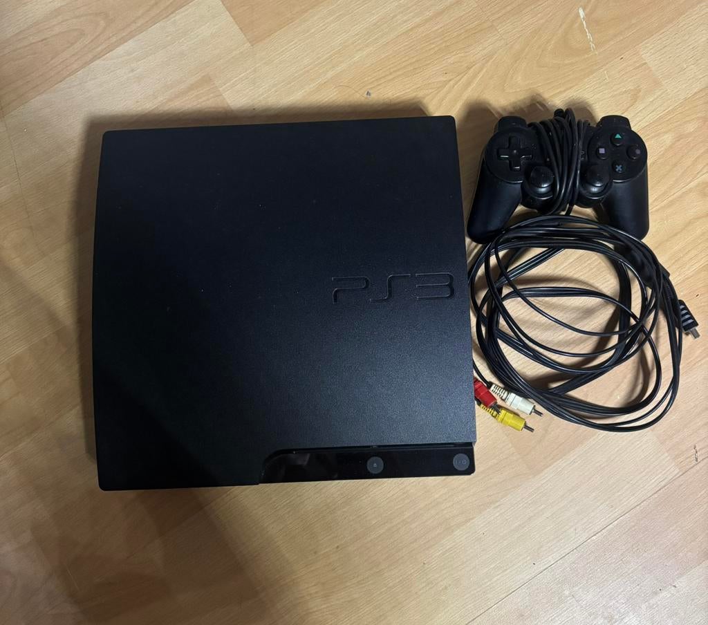 PlayStation 3 slim, Games en Spelcomputers, Spelcomputers | Sony PlayStation 3, Zo goed als nieuw, Slim, 250 GB, Met 1 controller