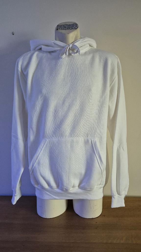 Witte hoodie, Kleding | Heren, Truien en Vesten, Nieuw, Overige maten, Wit, Ophalen