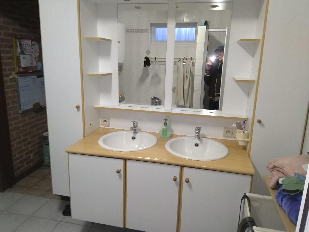 Badkamermeubel, Maison & Meubles, Salle de bain | Meubles de Salle de bain, Comme neuf, Meuble lavabo, Enlèvement