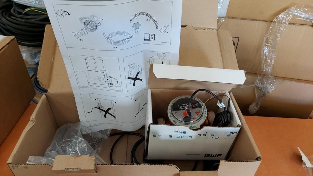 Compteur volumétrique GWF UNICO DN20, Enlèvement ou Envoi