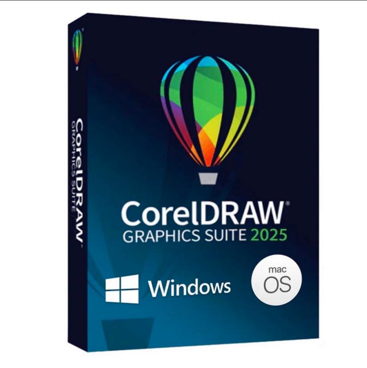 Coreldraw 2025 pakket met permanente licentiecode, Computers en Software, Ontwerp- en Bewerkingssoftware, Zo goed als nieuw, Windows