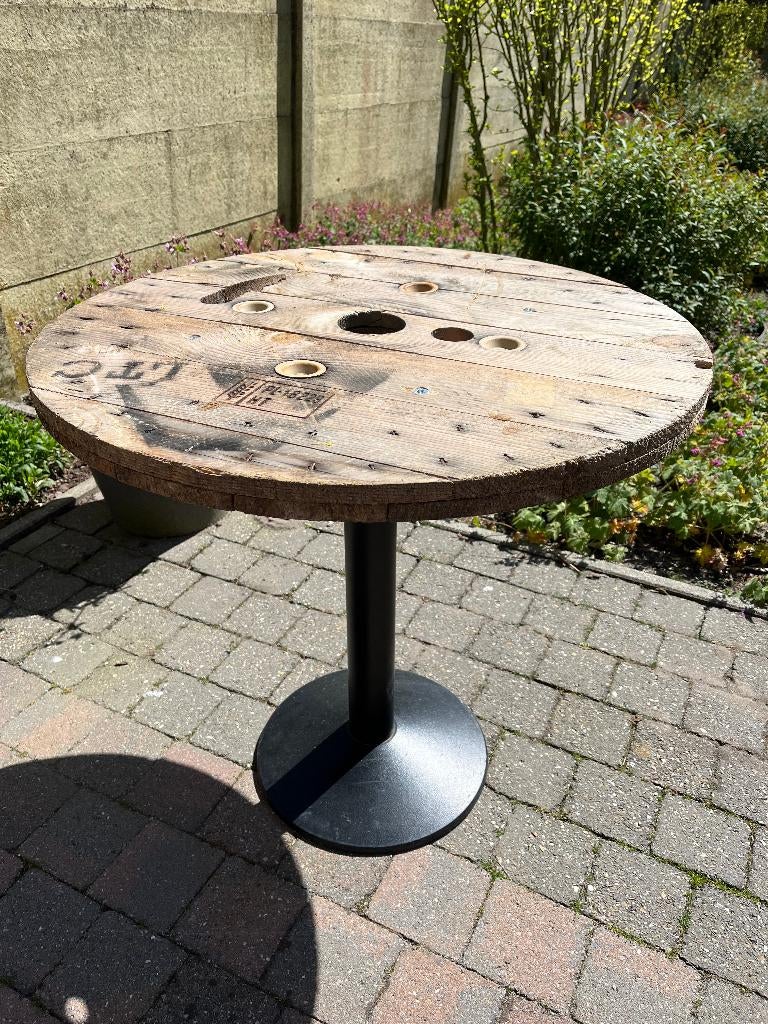 Bar-Tafel / Sta-Tafel, Tuin en Terras, Ophalen, Nieuw, Rond, Hout