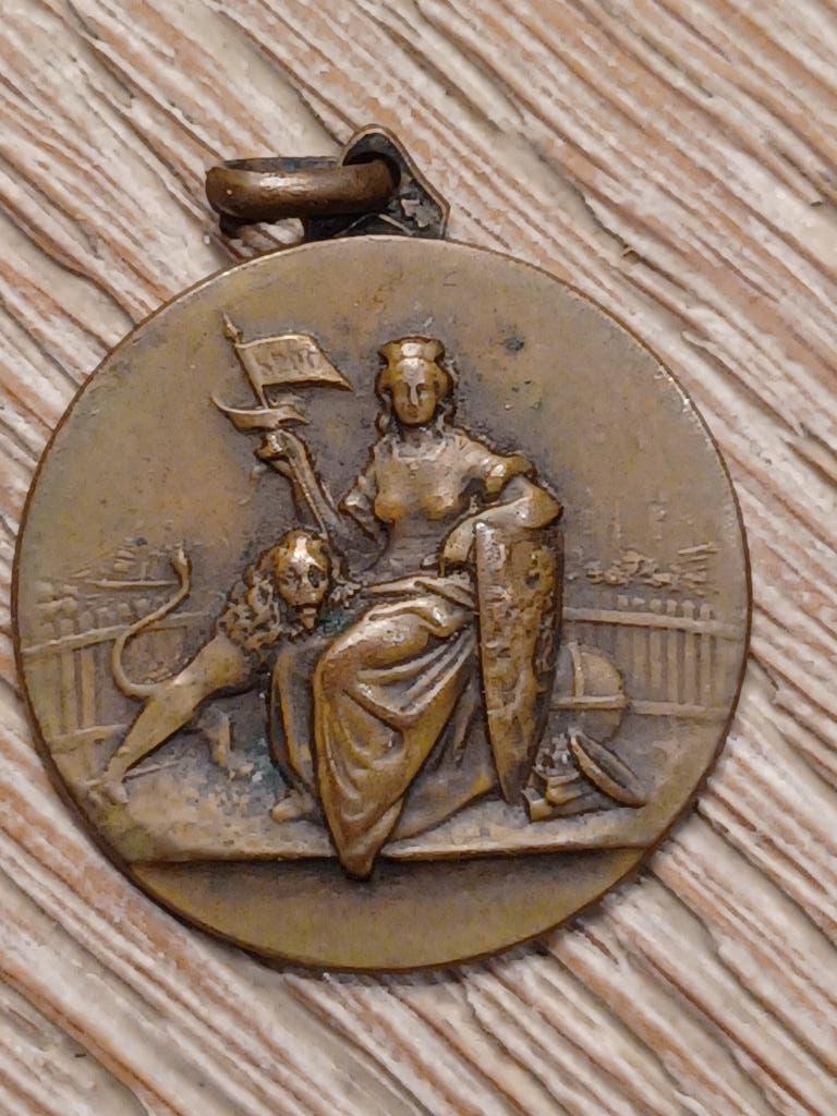 medaille wo1 gent roemrijke zonen 1914 1918, Ophalen of Verzenden, Overige soorten, Lintje, Medaille of Wings