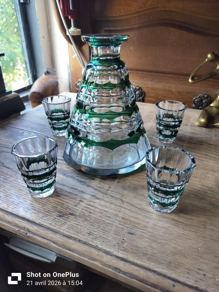 Carafe Val Saint Lambert signé, Enlèvement