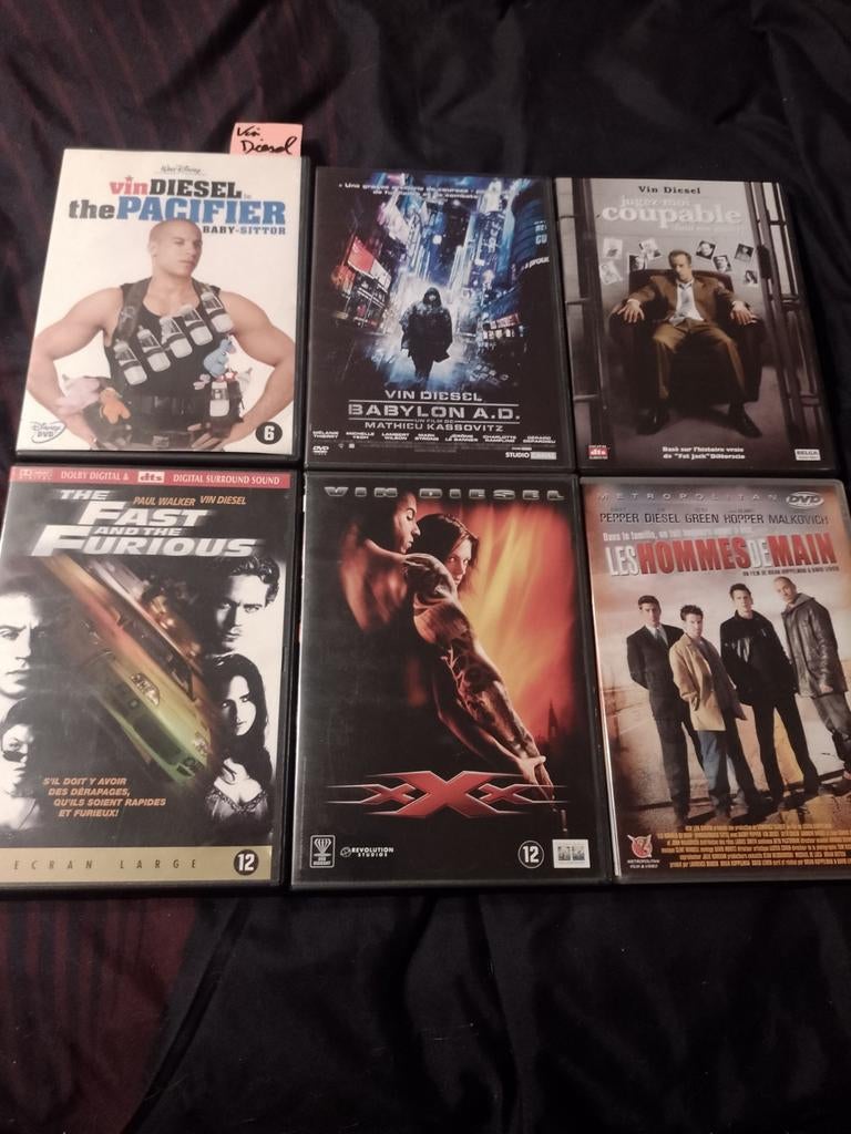 A vendre en DVD 6 films Vin Diesel, À partir de 9 ans, Enlèvement ou Envoi, Comme neuf, Action