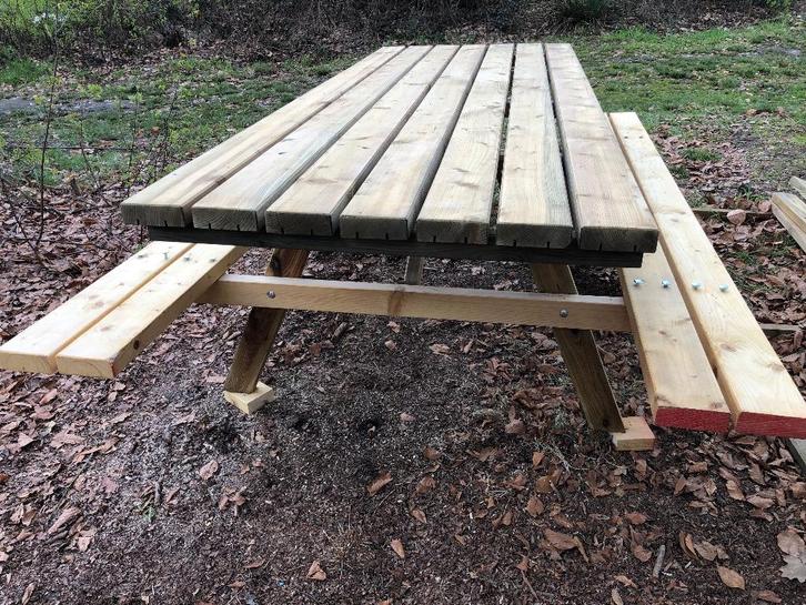 Picknicktafel, Jardin & Terrasse, Tables de pique-nique, Neuf, Rectangulaire, Bois, Enlèvement