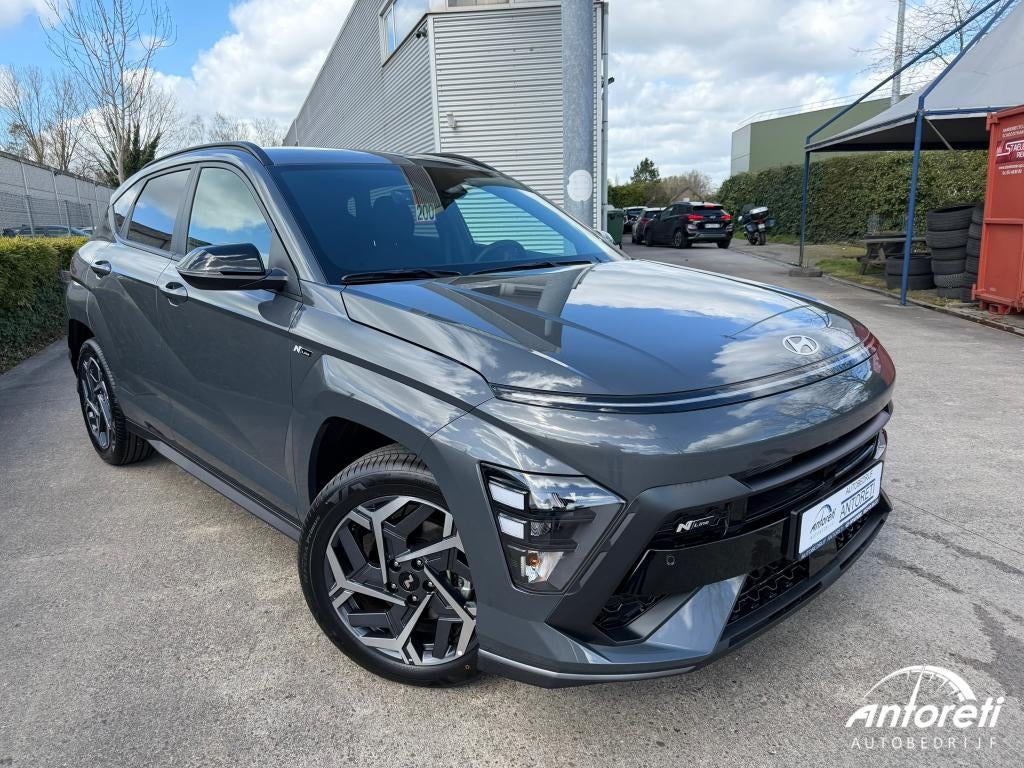 Hyundai KONA 1.6 T-GDI FEEL N Line, 4 cilinders, Leder en Stof, 5 zetels, Hyundai i-Best