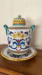 Maria Deruta - italiaans porselein pot en bord, Ophalen