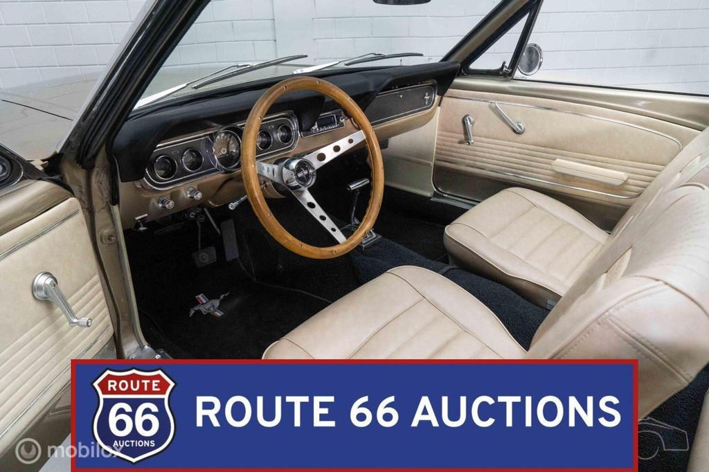 Ford Mustang Cabriolet | 1966 | Route 66 Auctions, Zwart, Bedrijf, Handgeschakeld, Overige carrosserie