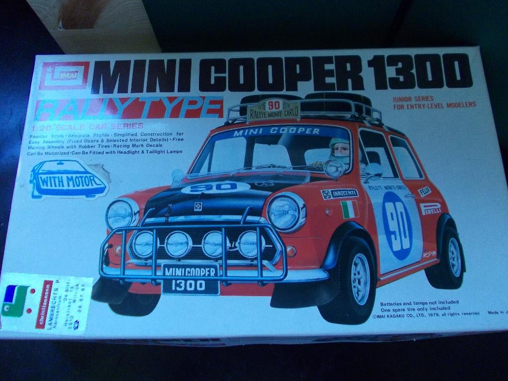 Imai Mini Cooper 1300 Rally type, Hobby & Loisirs créatifs, Modélisme | Voitures & Véhicules, Autres marques, Enlèvement ou Envoi