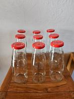 Lot de 9 bouteilles en verre 700 ml couvercle en métal, Enlèvement, Utilisé, Verre, Récipient(s)