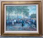 Maurice DE MEYER, druk geanimeerd markttafereel, Enlèvement ou Envoi