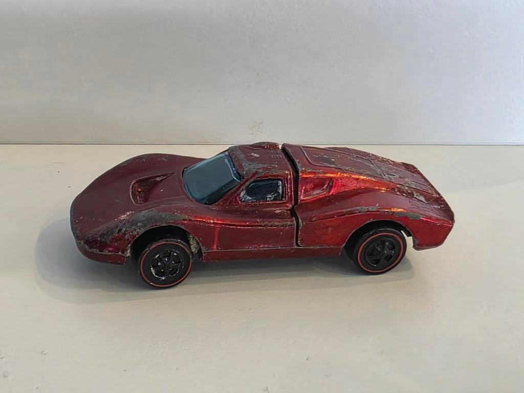 Ford GT40 MK IV ^^ Hot Wheels REDLINE vintage 1968, Ophalen of Verzenden, Gebruikt, Auto, Overige merken