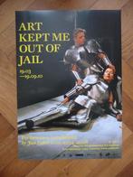 JAN FABRE : AFFICHE EXPO "ART KEPT ME OUT OF JAIL " 2010, Antiek en Kunst, Ophalen of Verzenden
