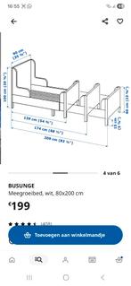 Busunge. meegroeibed,wit, 80×200cm, Enlèvement, Matelas
