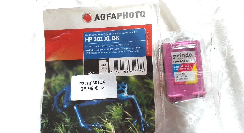 HP 301 - 301 zwarte en kleureninktcartridge, nieuw, Verzenden, Nieuw