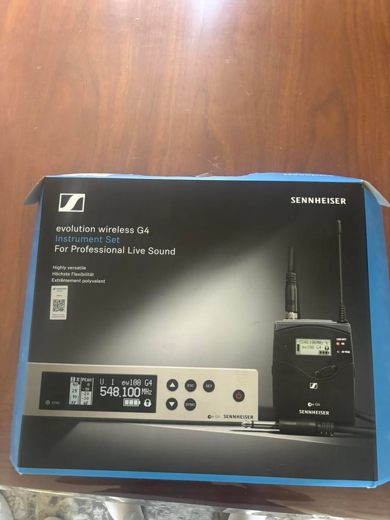 Sennheiser evolution wireless G4 instrument set, Ophalen, Zo goed als nieuw