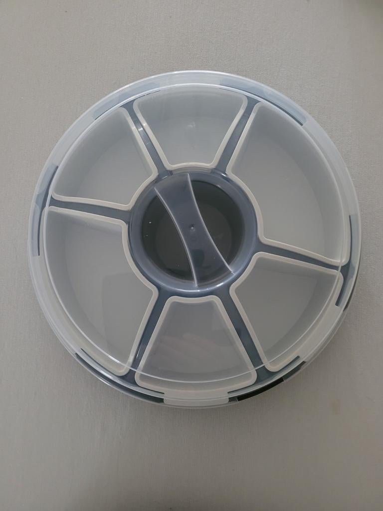 Nieuwe Ronde Serveerschaal met Vakverdeling en Deksel Ø 33cm, Maison & Meubles, Cuisine | Casseroles & Poêles, Enlèvement, Neuf