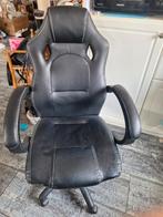 Chaise de bureau ou de gaming cuir noir, Chaise de bureau de gaming, Comme neuf, Enlèvement, Chaise de bureau