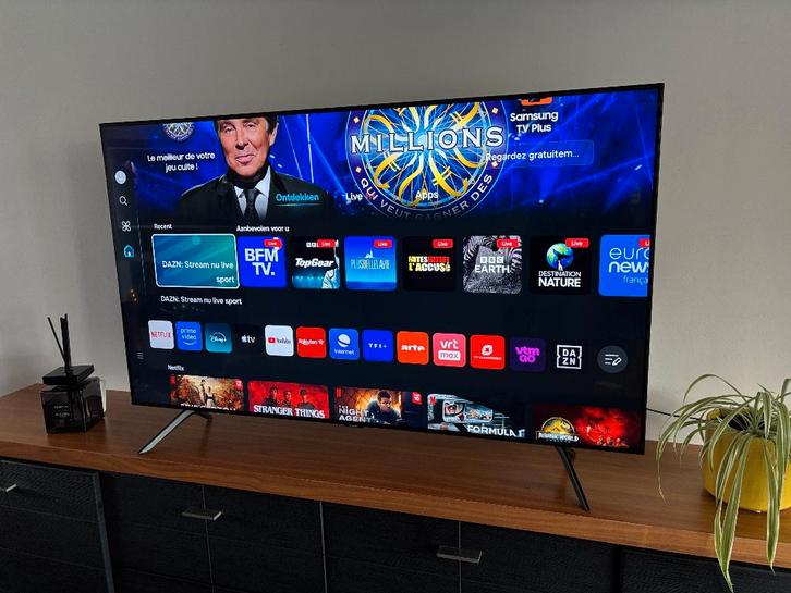 Samsung Smart Tv 4K chrystal HD scherm 55'' internet wifi, TV, Hi-fi & Vidéo, Télévisions, Comme neuf, LED, 100 cm ou plus, 4k (UHD)