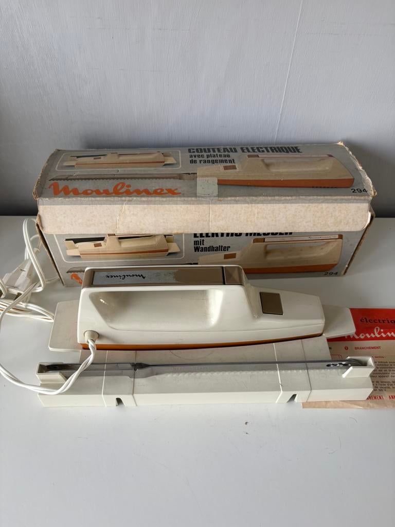 Oud vintage MOULINEX elektrisch mes, Ophalen of Verzenden, Gebruikt