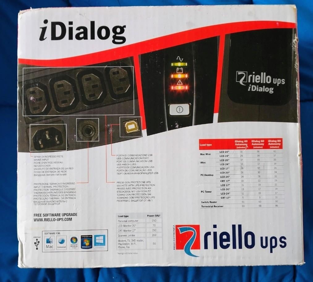 Riello Dialog 600 VA, Informatique & Logiciels, Disques durs, Enlèvement ou Envoi