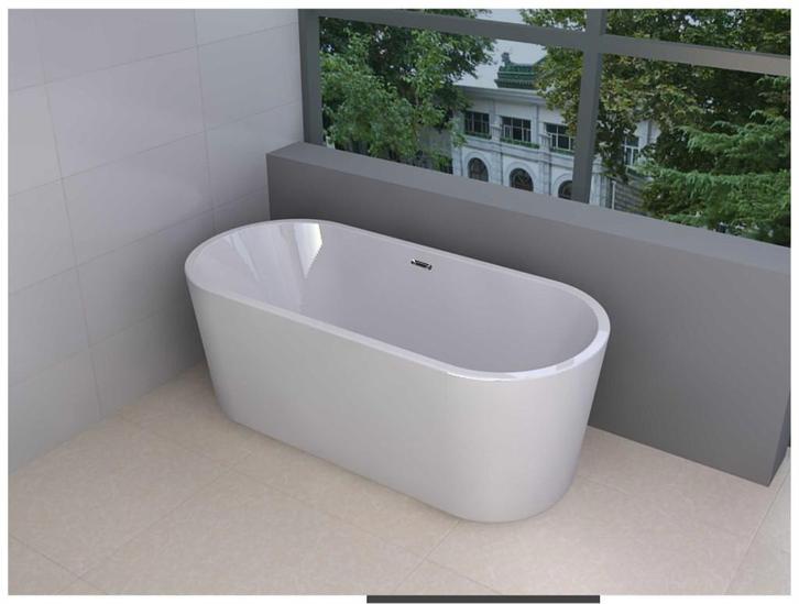 Libero vrijstaand acryl ligbad 178 x 80 + waste, Huis en Inrichting, Zitzakken, Nieuw, Ophalen of Verzenden