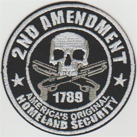 Second Amendment stoffen opstrijk patch embleem, Verzamelen, Kleding en Patronen, Nieuw, Verzenden