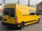 Renault master 7pl dubbele cabine 1ste eig. navi airco+ gar., Bluetooth, Achat, Euro 6, Entreprise