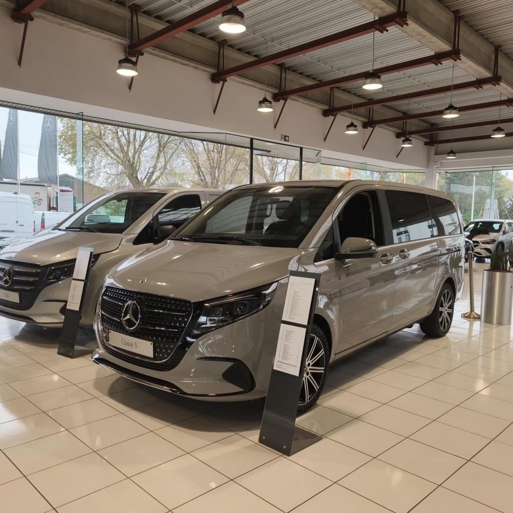 Mercedes-Benz Classe V 300 - 7 places - 14 000 km !, Autos, Mercedes-Benz, Cuir, Argent ou Gris, Achat, 6 portes