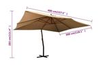 Grote offsetparasol 400x300 cm - ONDERHANDELBARE PRIJS, Tuin en Terras, Parasols, Ophalen, Nieuw, 3 tot 4 meter, Stokparasol