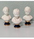 3 statues de buste en porcelaine de Capodimonte, figurines, Antiquités & Art, Enlèvement ou Envoi