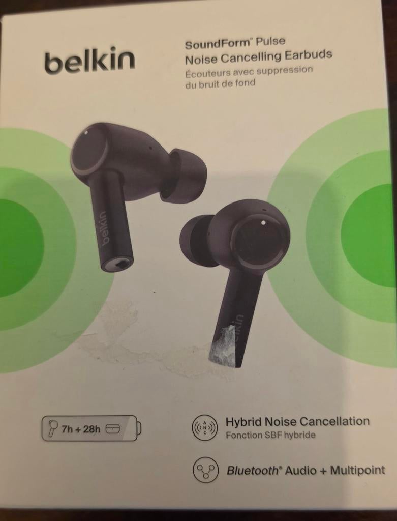 Belkin soundform Pulse Noise cancelling earbuds, Télécoms, Téléphonie mobile | Écouteurs, Bluetooth, Enlèvement ou Envoi