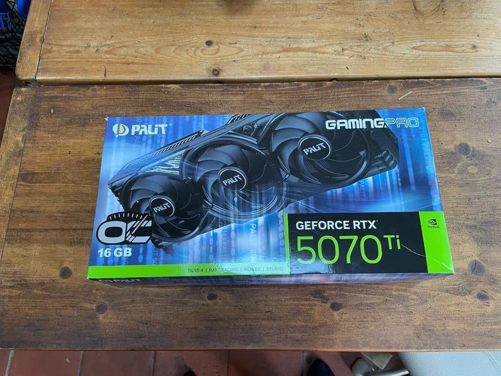 Palit GeForce RTX 5070 Ti GamingPro, Computers en Software, Videokaarten, Zo goed als nieuw, Ophalen of Verzenden