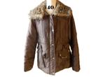(85)- veste femme t.40 brune, Kleding | Dames, Jassen | Winter, Ophalen of Verzenden, Gedragen, Maat 38/40 (M), Bruin