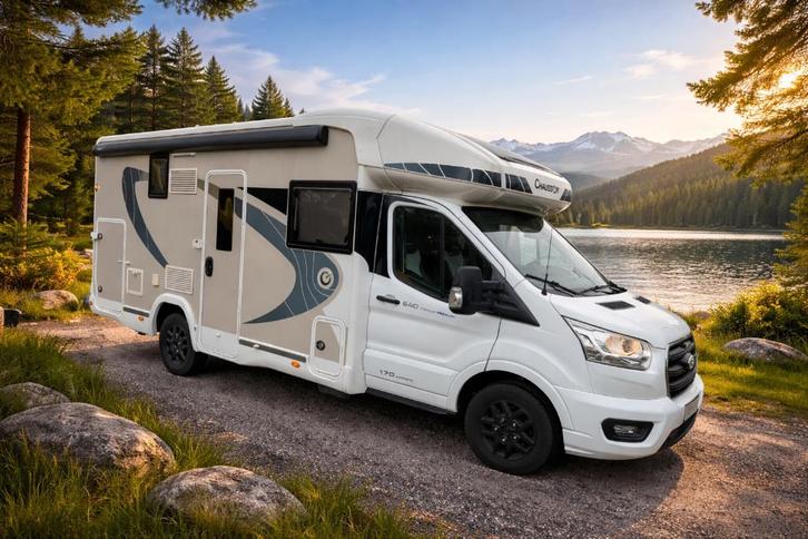 Chausson Titanium Premium 640 Automaat Bj 2022 Ruimte wonder, Caravanes & Camping, Camping-cars, Particulier, jusqu'à 5, Semi-intégral