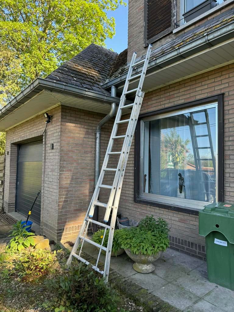 Ladder aluminium, Doe-het-zelf en Bouw, Ophalen, Zo goed als nieuw, Ladder