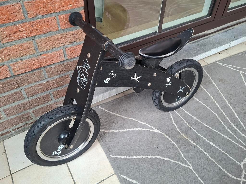 Houten piraten loopfiets, Ophalen, Gebruikt, Loopfiets